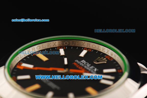 Rolex Milgauss Rolex 3131 Automatic Movement Full Steel with Black Dial and Stick Markers - Click Image to Close